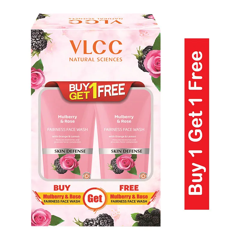 VLCC Mulberry & Rose Fairness Facewash (Buy 1 Get 1 Free)