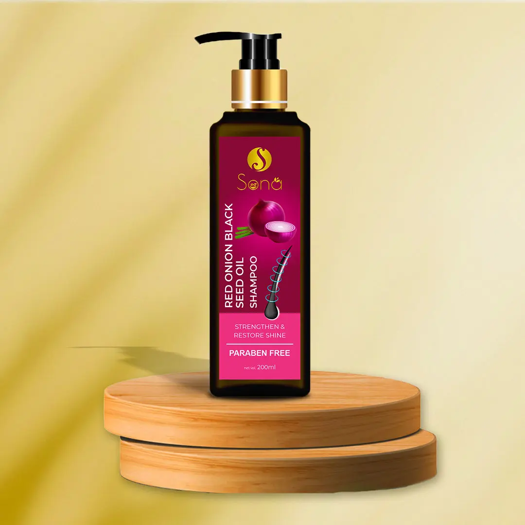 Sona Red Onion Black Seed Oil Shampoo 200 ml