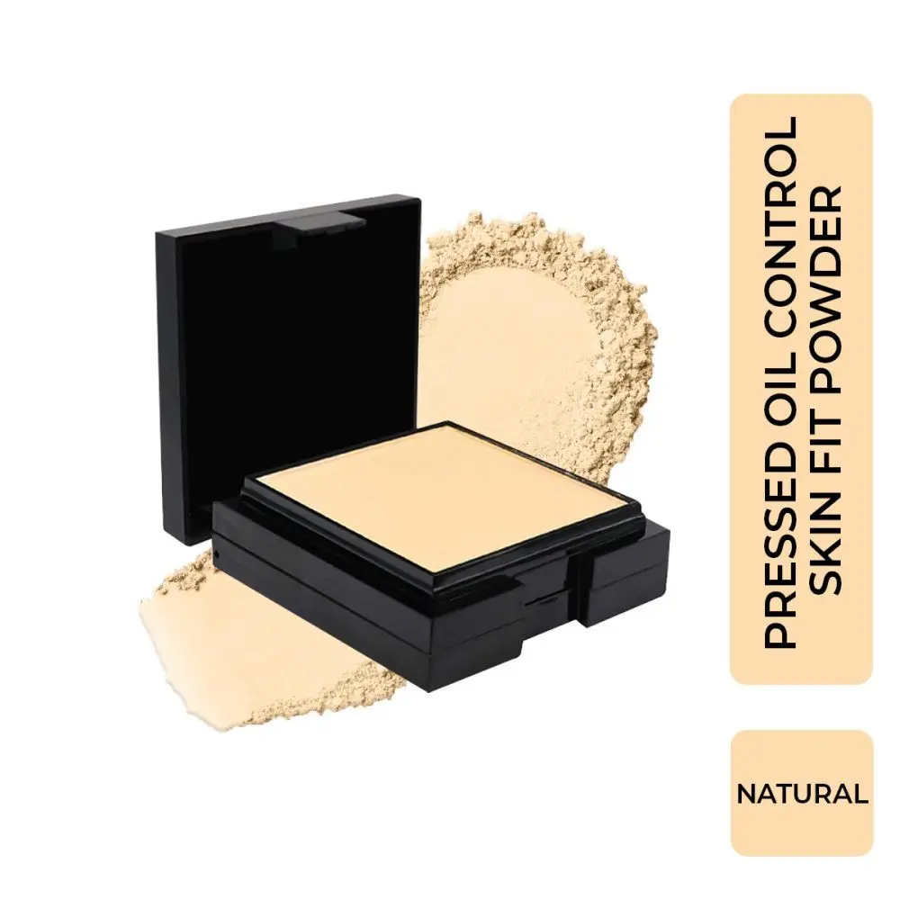 Half N Half Pressed Oil Control Skin Fit Powder, Skin Whitening, Natural (20gm)