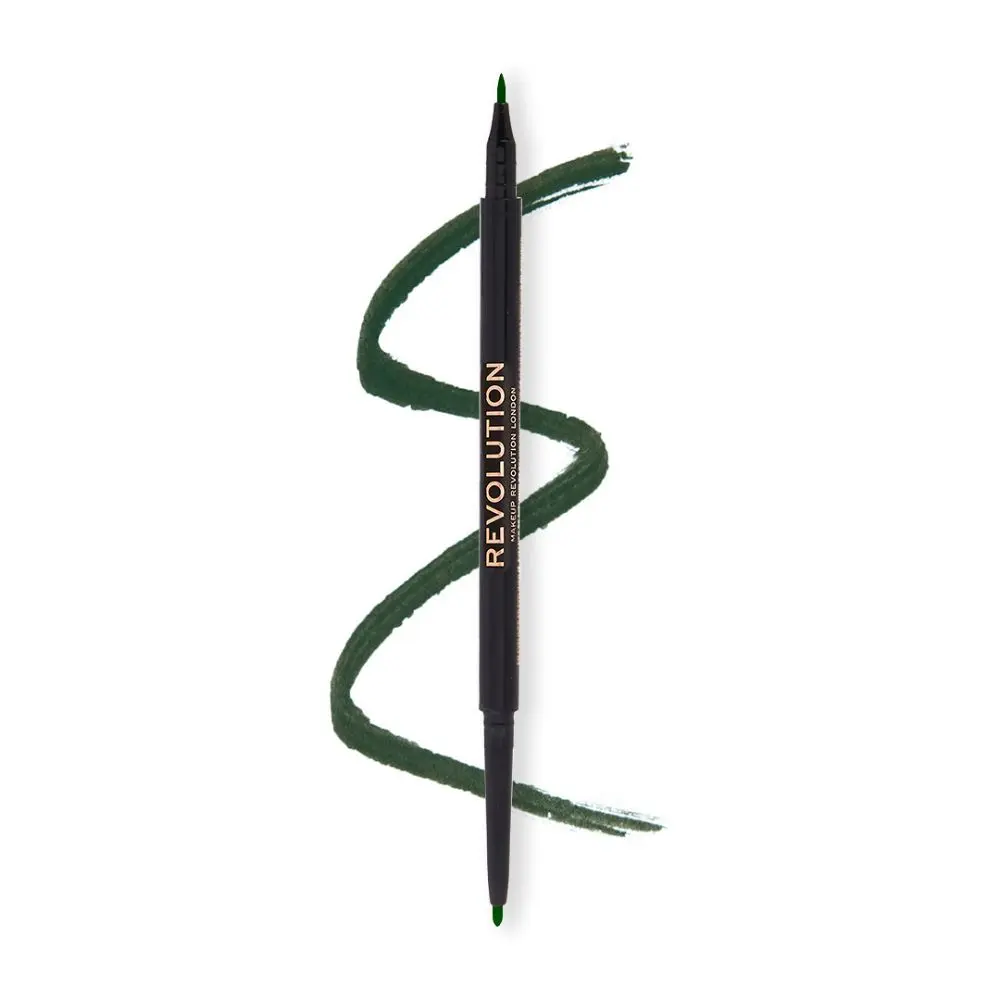 Makeup Revolution Felt & Kohl Eyeliner Green (0.33 g)