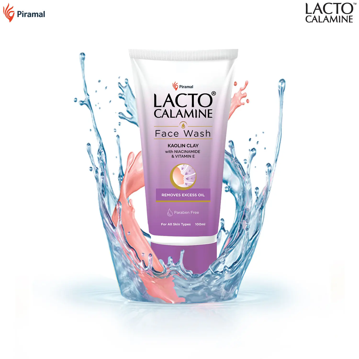 Lacto Calamine Face Wash with Kaolin Clay for All Skin Type (100 ml)