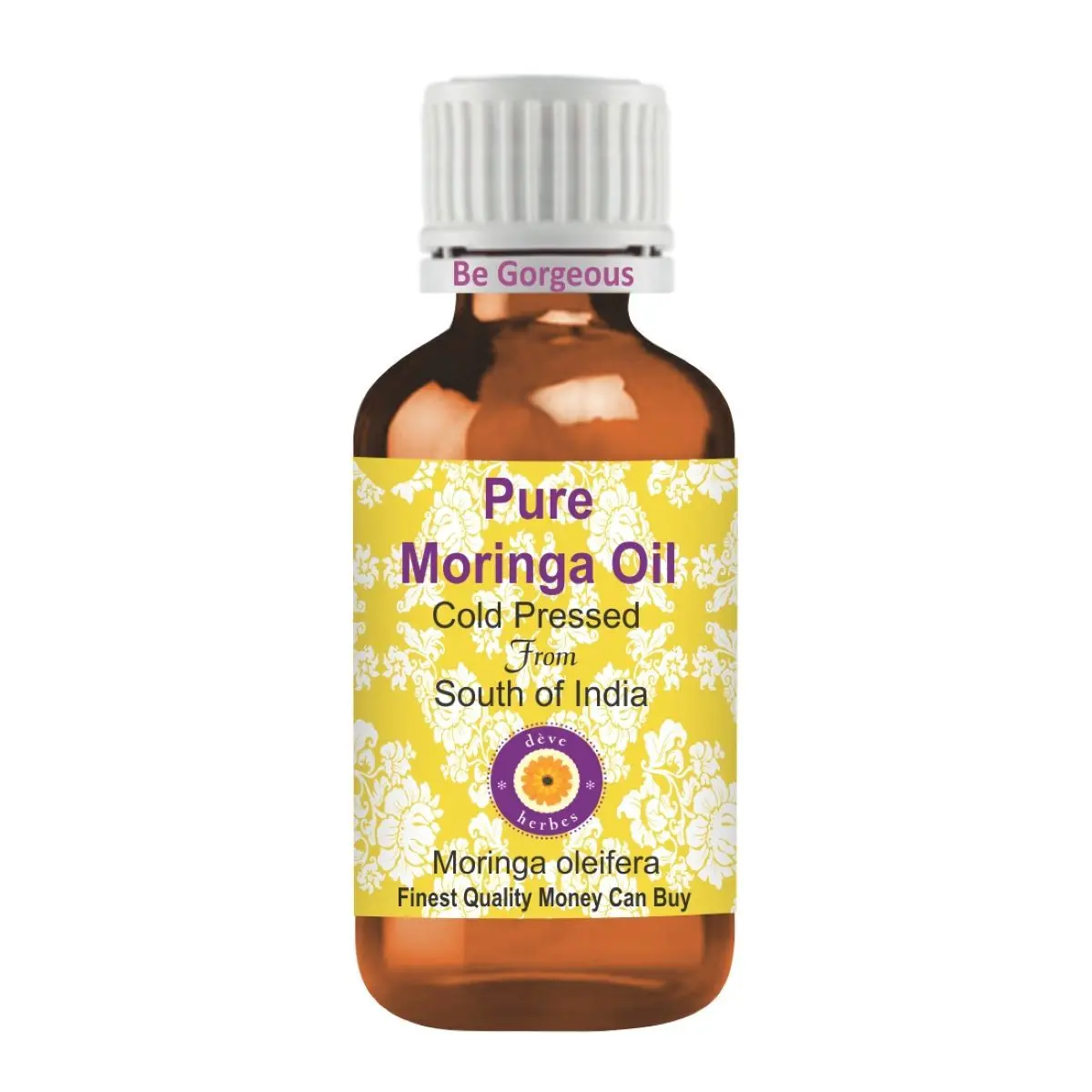 Deve Herbes Pure Moringa Oil (Moringa oleifera) Natural Therapeutic Grade Cold Pressed 5ml