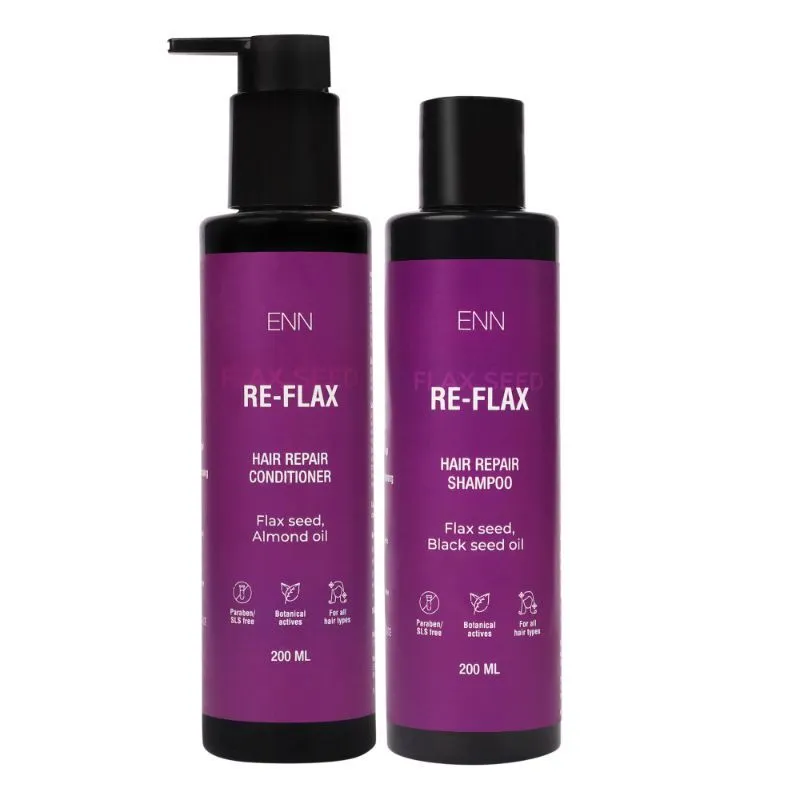 ENN Re-Flax - Hair Repair Shampoo And Conditioner Kit