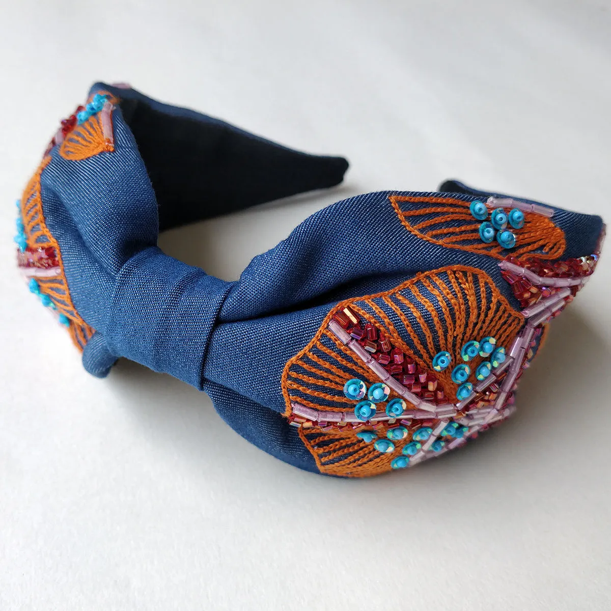 Diya Aswani Denim Jelly Fish Hairband