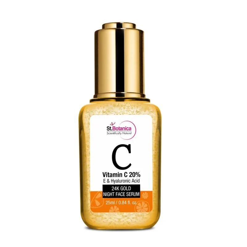 St.Botanica Vitamin C, E & Hyaluronic Acid 24k Gold Night Face Serum