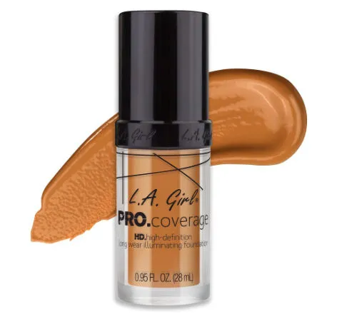 L.A Girl HD Pro Coverage Long Wear Illuminating Liquid Foundation - Warm Beige