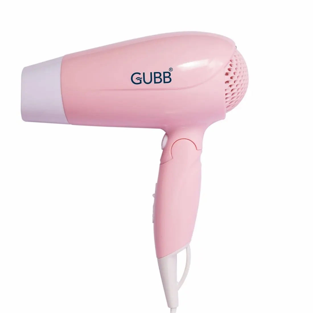 GUBB Foldable 1600 Watts Hair Dryer with Hot and Cool Settings - (GB-163) Pink