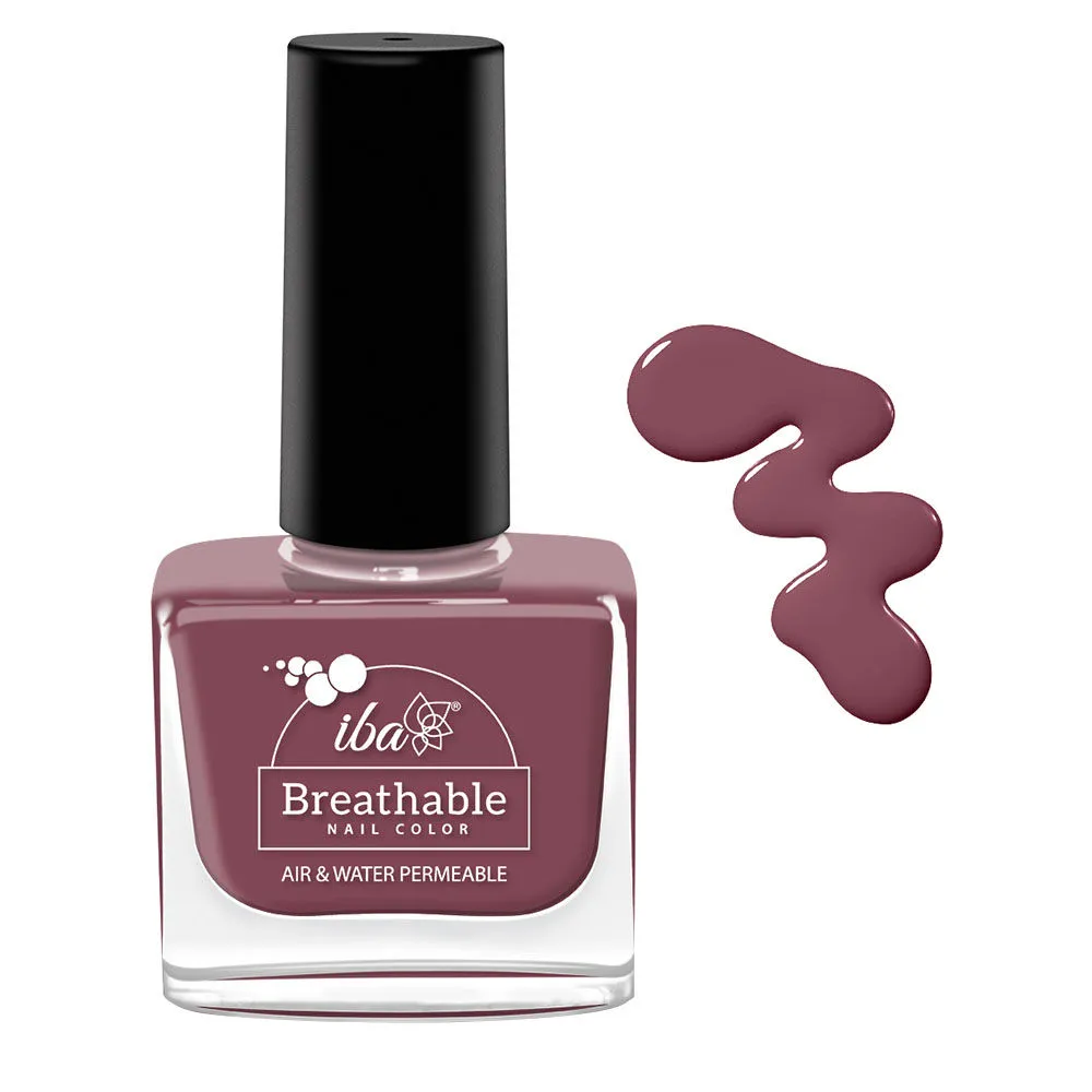 Iba Argan Oil Enriched Breathable Nail Color - B06 Plum Cake