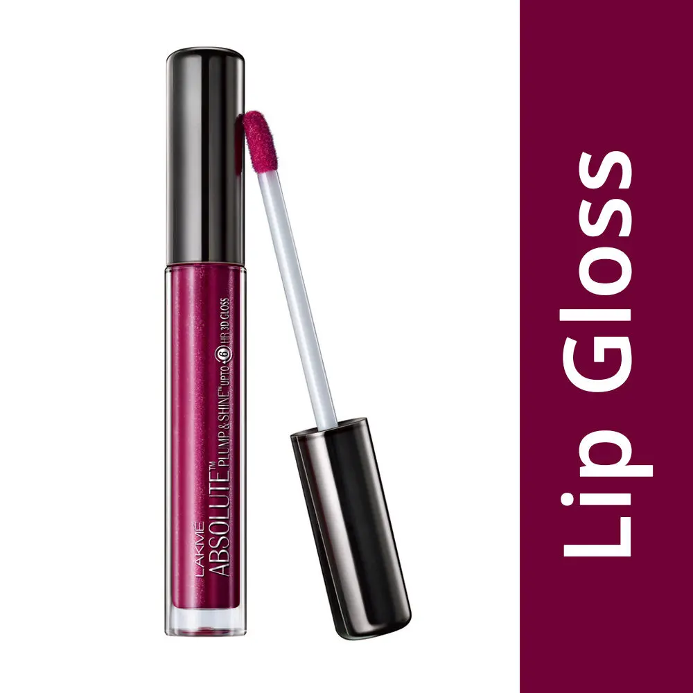 Lakme Absolute Plump & Shine Lip Gloss Plum Shine (3 ml)