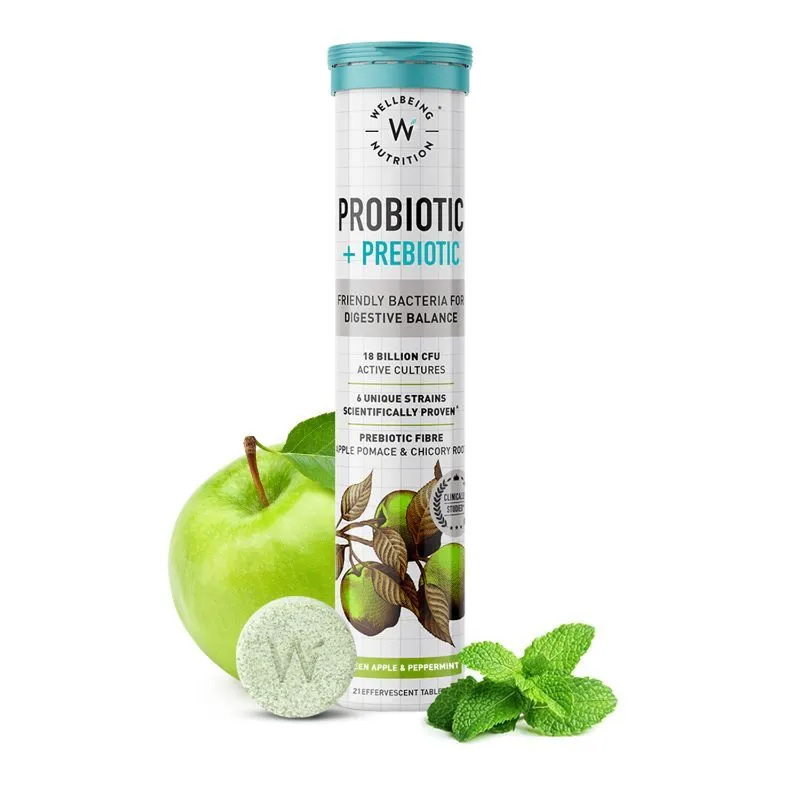 Wellbeing Nutrition Probiotic + Prebiotic Symbiotic With 36BCFU For Gas, Bloating & Indigestion