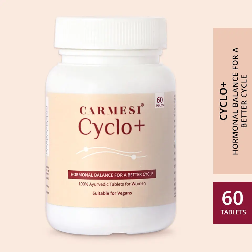 Carmesi Cyclo+ 100% Ayurvedic Tablets for Women (60 tablets)