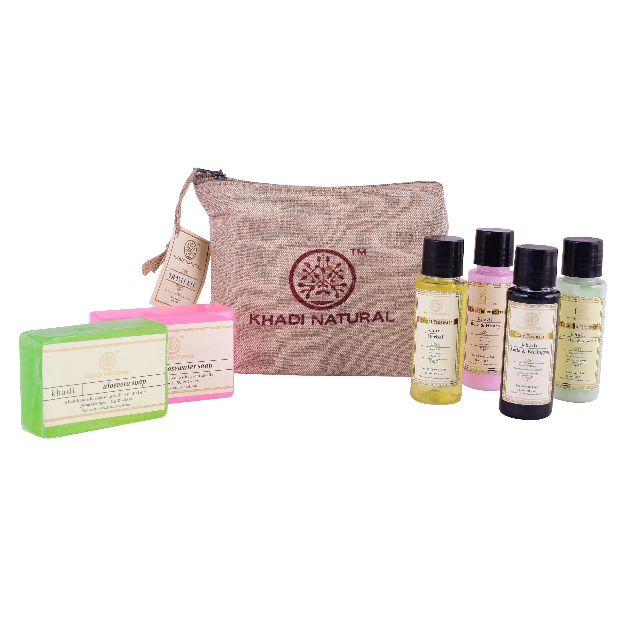 Khadi Natural Travel Kit