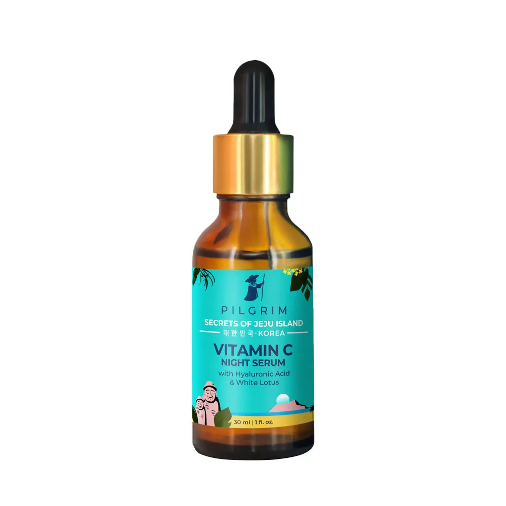 Pilgrim Vitamin C Night Serum with Hyaluronic Acid & White Lotus