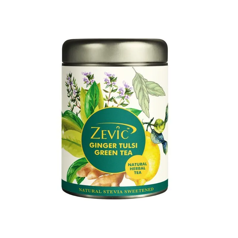 Zevic Ginger Tulsi Herbal Calming Tea