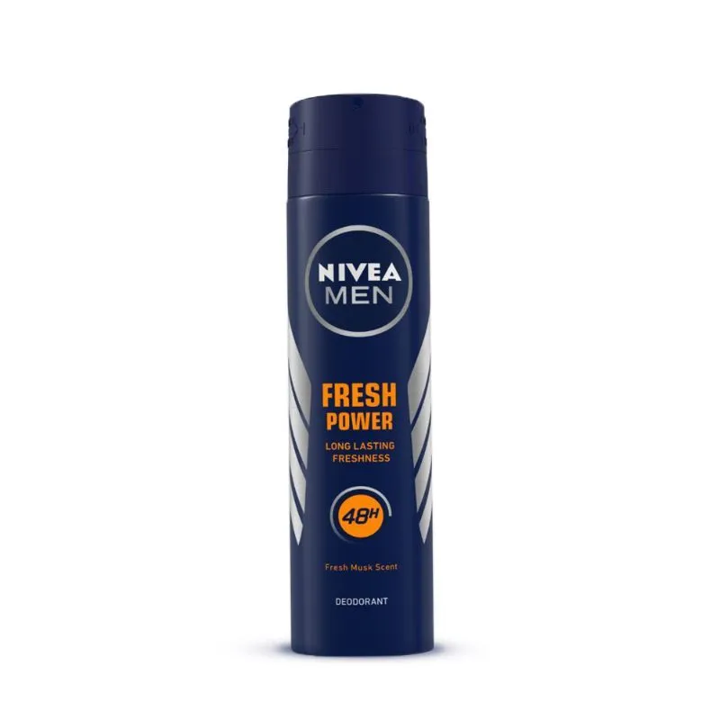 NIVEA Men Deodorant, Fresh Power, 48h Long lasting Freshness with Fresh Musk Scent