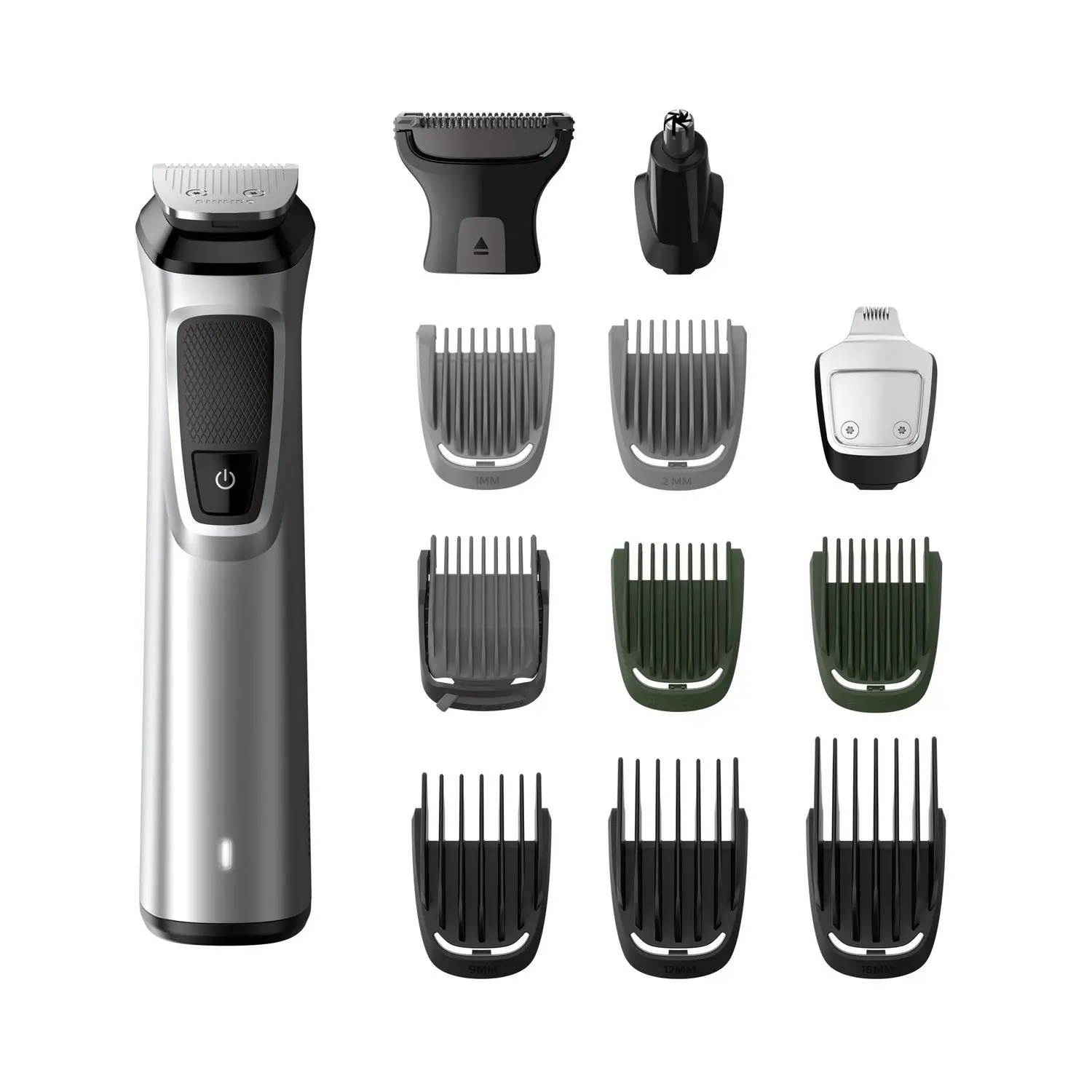 Philips Multi Grooming Kit MG7715/65, 13-in-1, Face, Head and Body - All-in-one Trimmer. Power adapt technology for precise trimming, 120 Mins Run Time with Quick Charge