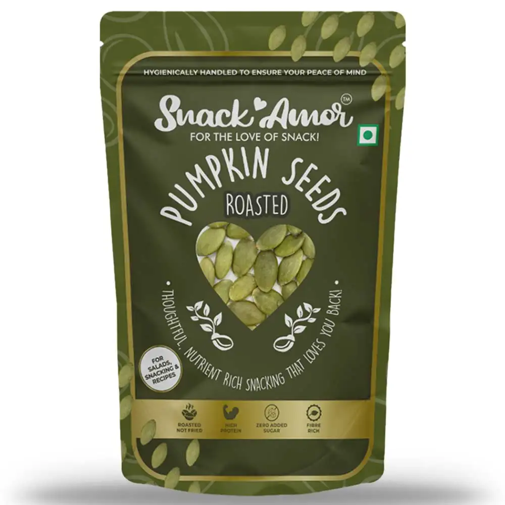 SnackAmor Roasted Pumpkin Seeds,  Unflavoured  200 g