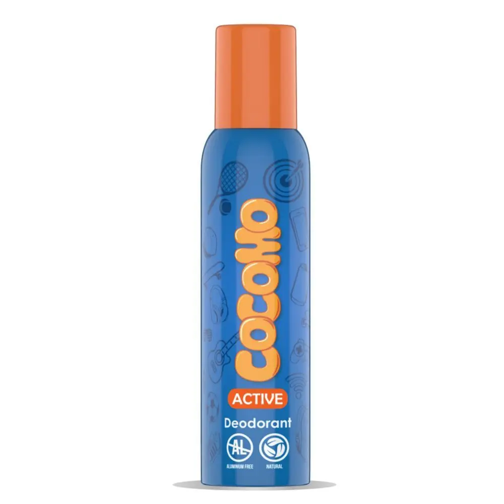 Cocomo Active Deodorant - For Girls, With Aloe Vera & Dragon Fruit, Natural & Safe Deodorant for Tweens & Teens - 150 ml