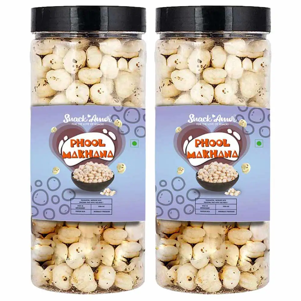 SnackAmor Phool Makhana,  Unflavoured (Pack of 2)  125 g