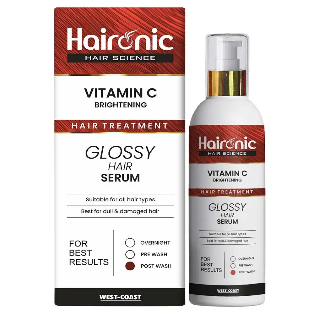 Haironic Vitamin C Hair Brightening Glossy Hair Serum,  100 ml  Post Wash