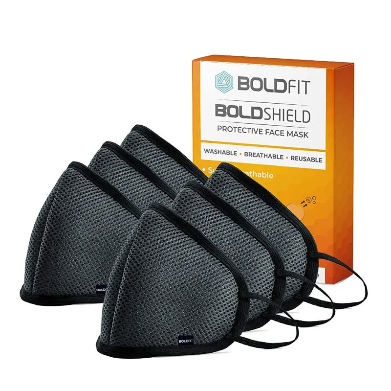 Boldfit Reusable Face Mask For Men And Women. Easy Breathable (Pack Of 3)