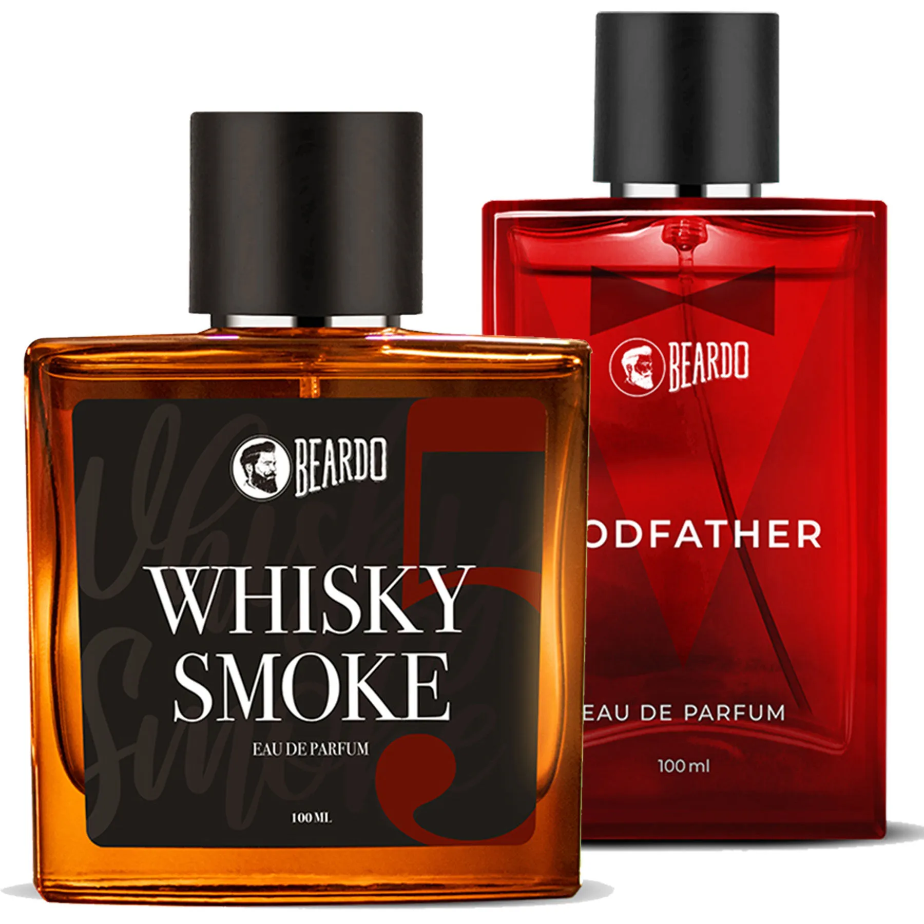 Beardo Godfather and Whisky Smoke Perfume for Men, | EDP, Long Lasting Fragrance, Set of 2