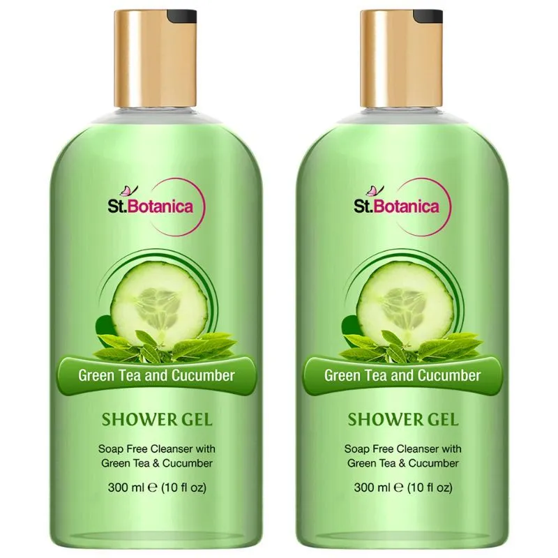 St.Botanica Green Tea and Cucumber Luxury Shower Gel (Pack of 2)