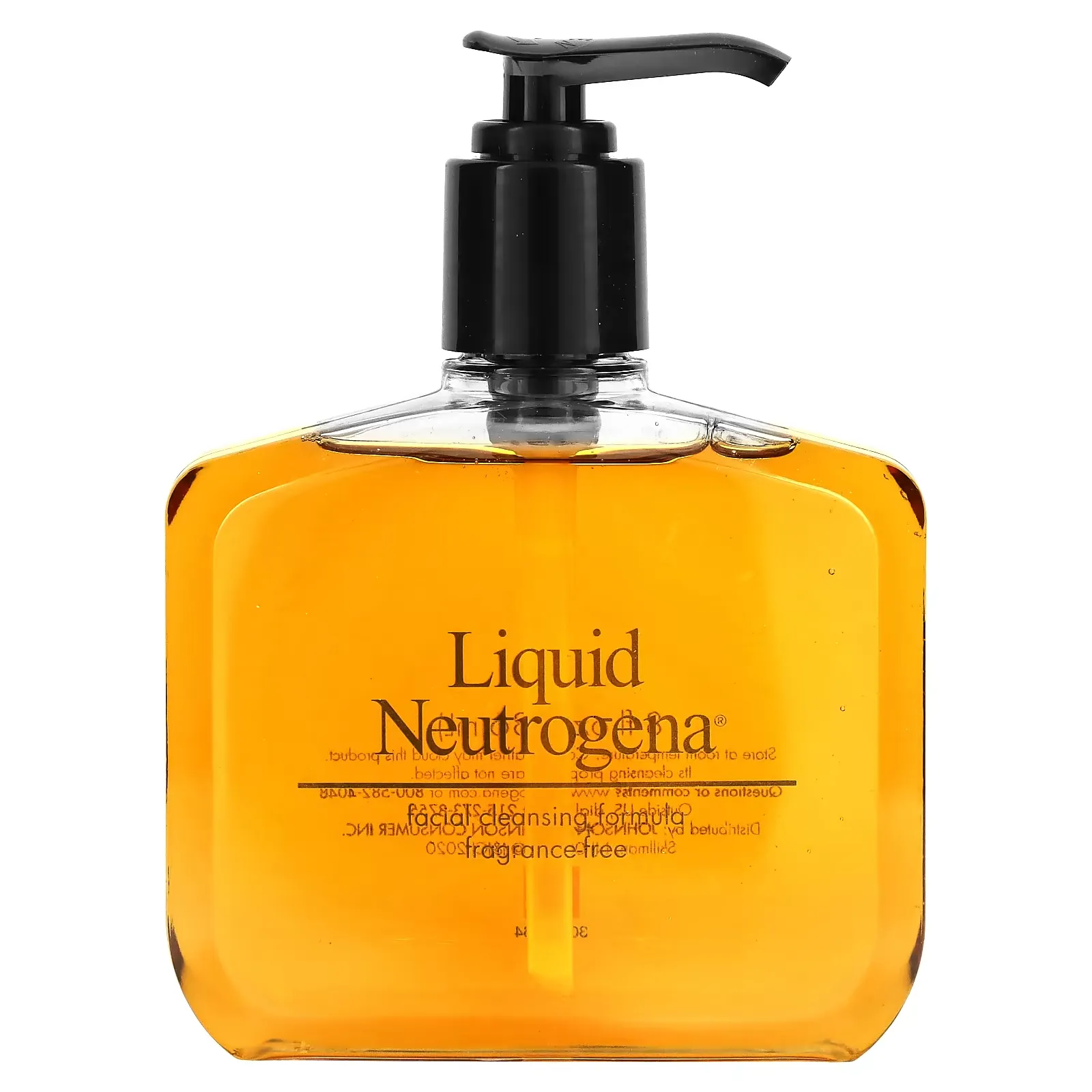 Liquid Neutrogena, Facial Cleansing Formula, Fragrance Free, 8 fl oz (236 ml)