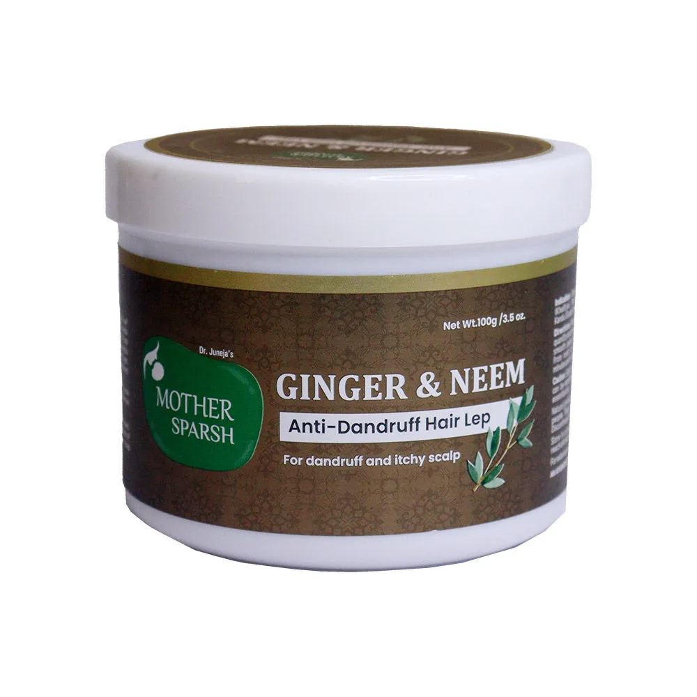 Mother Sparsh Ginger & Neem Anti-Dandruff Hair Lep Powder For Dandruff & Itchy Scalp