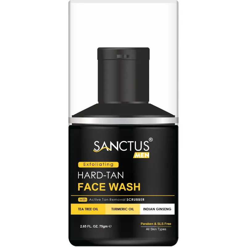 SANCTUS Hard Tan Scrub Face Wash For Men