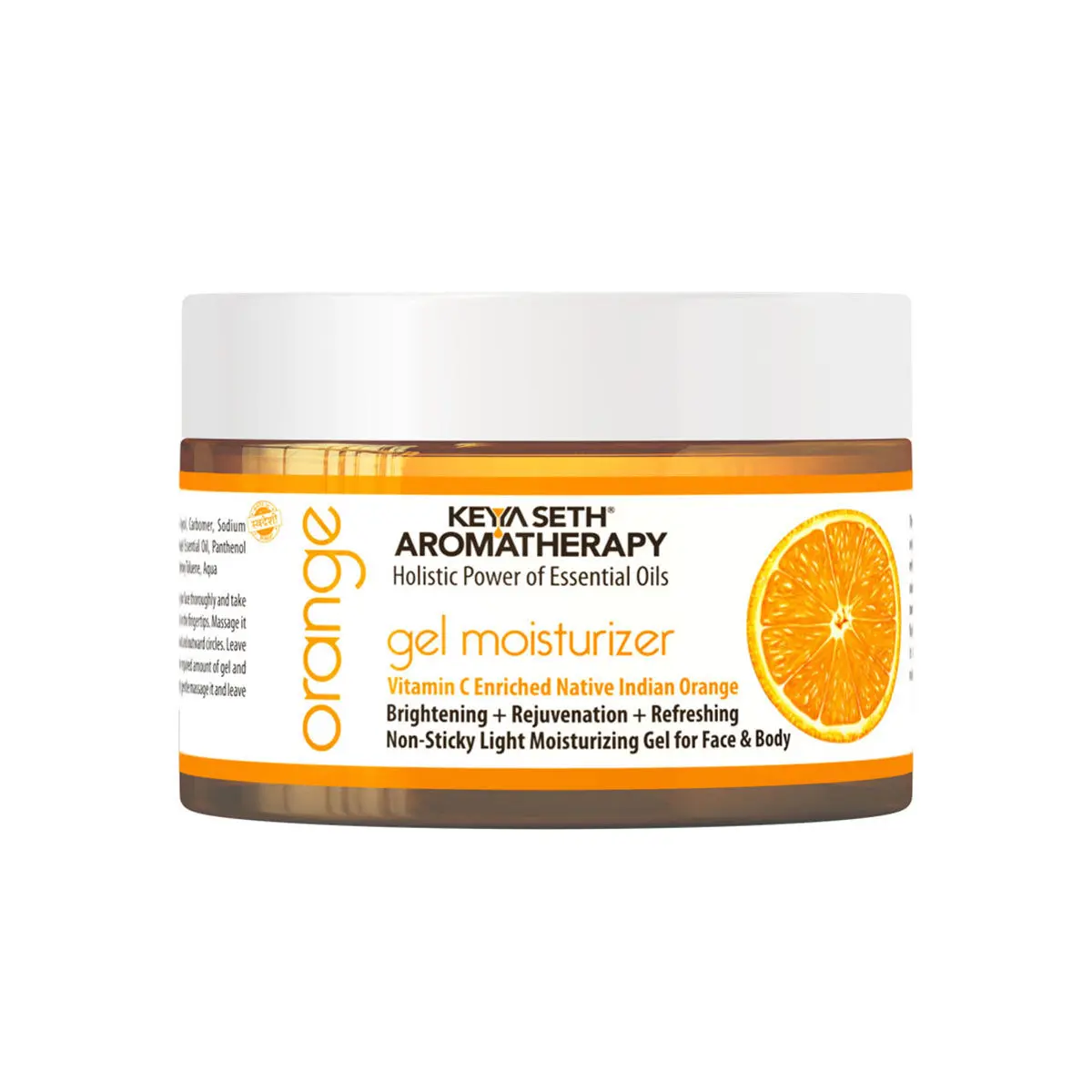 Keya Seth Aromatherapy, Orange Gel Moisturizer, with Vitamin C Brightening, 160gm