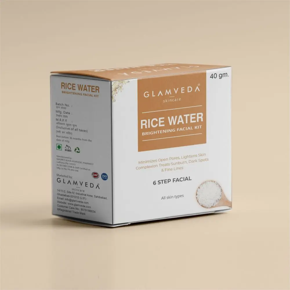 Glamveda Rice Water Brightening Facial Kit