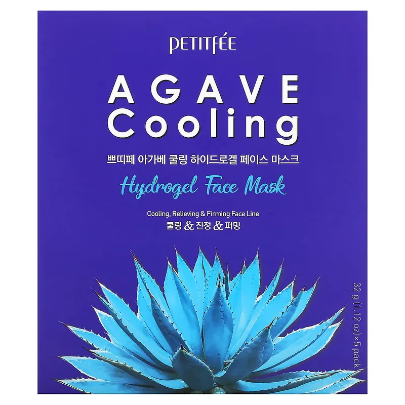 Agave Cooling, Hydrogel Beauty Face Mask, 5 Sheets, 1.12 oz (32 g) Each