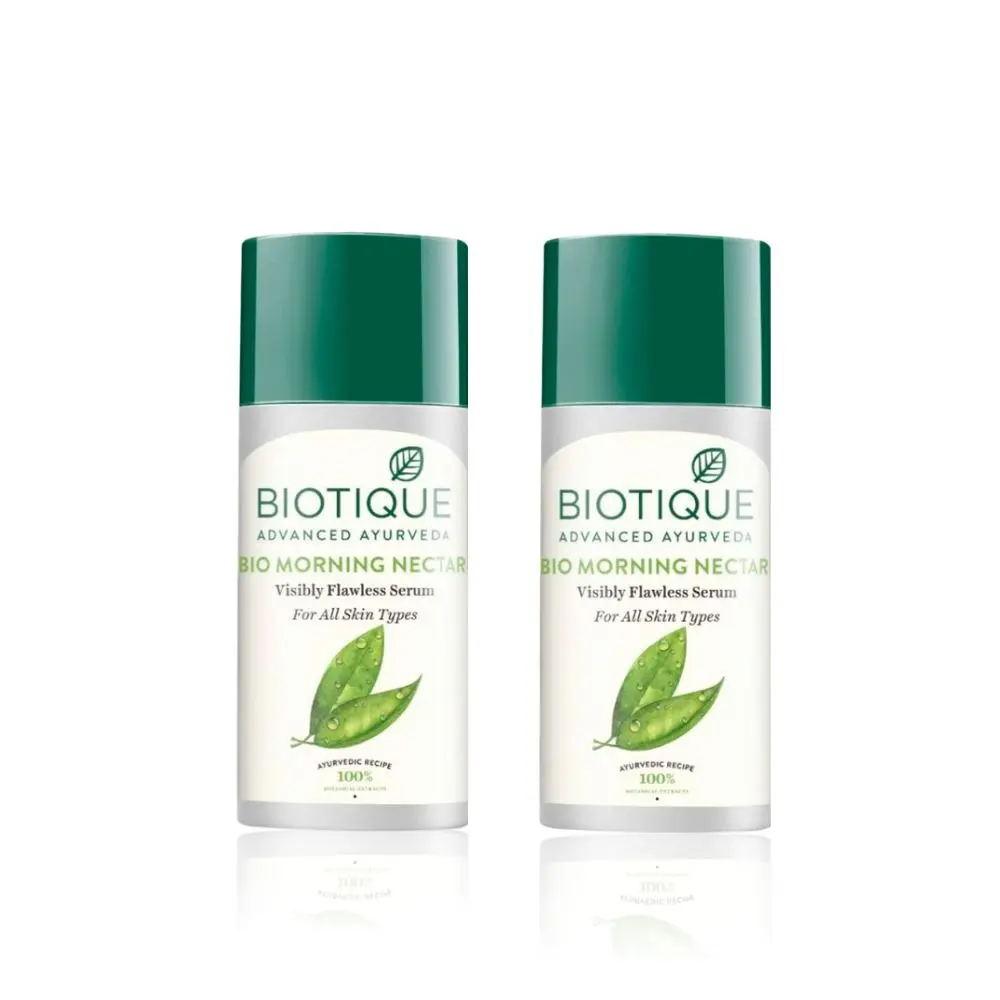 Biotique Bio Morning Nectar Visibly Flawless Serum (40 ml) - Pack of 2