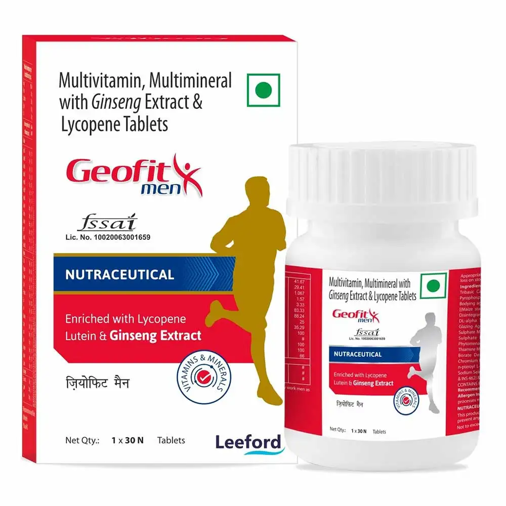 Geofit Multivitamin for Men,  30 tablet(s)  Unflavoured