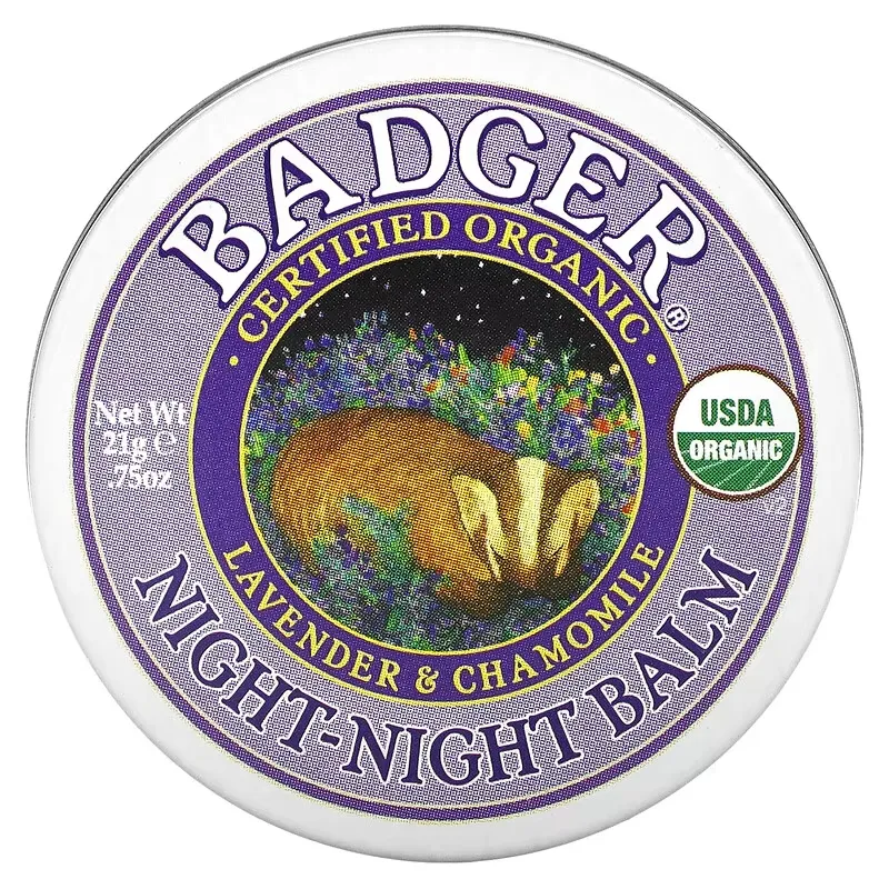 Organic Night-Night Balm, Lavender & Chamomile, 0.75 oz (21 g)