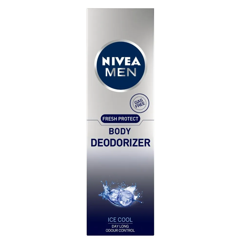 NIVEA Men Gas Free Deodorant, Ice Cool, Daylong Odour Control