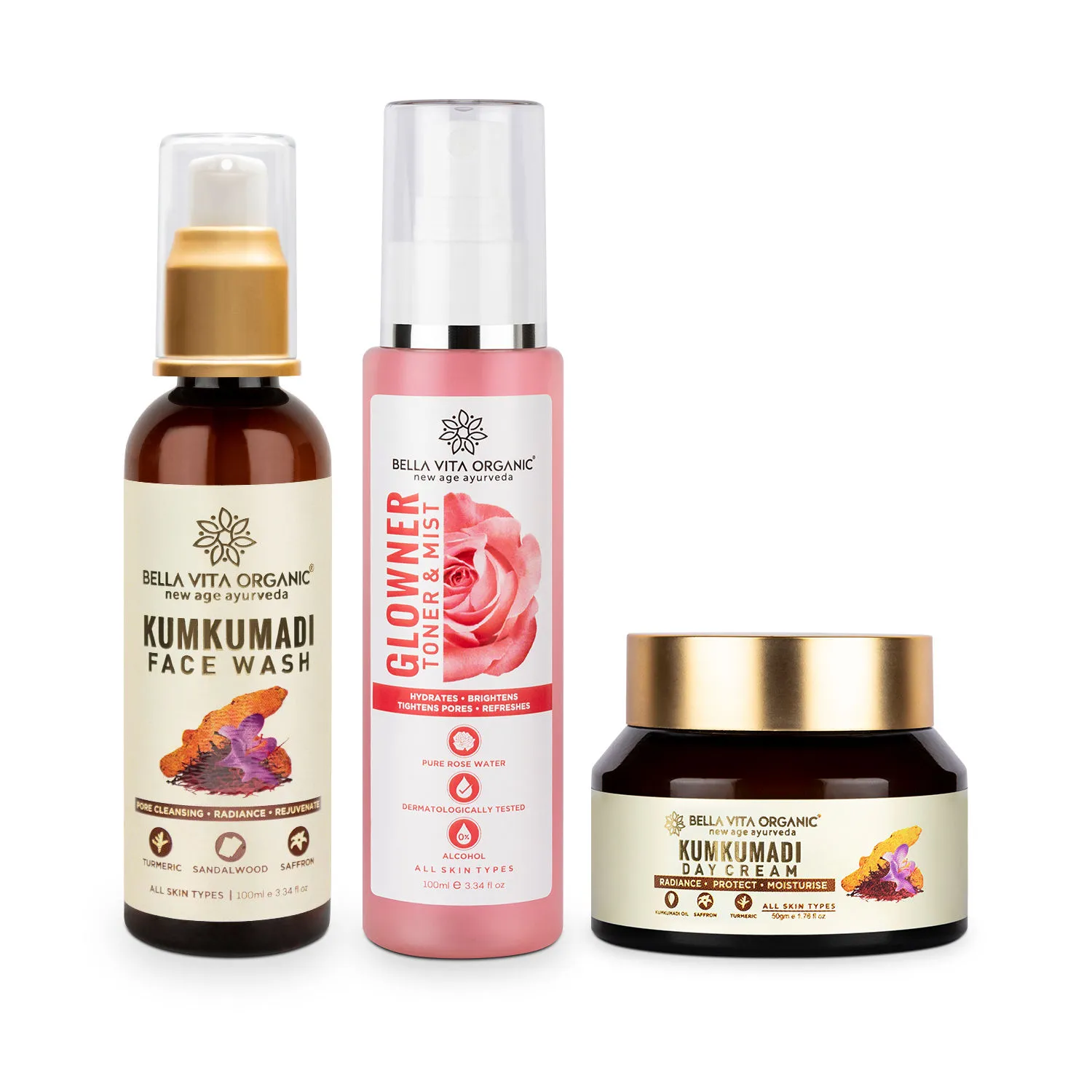 Bella Vita Organic Kumkumadi Skin Brightening Combo