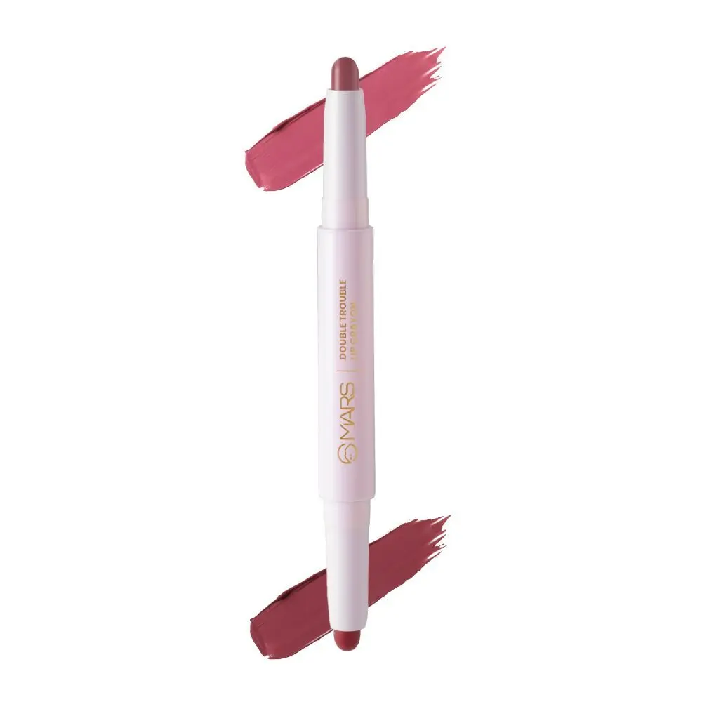 MARS Double Trouble Lip Crayon Lipstick - Bubblegum Mocha (4 g)