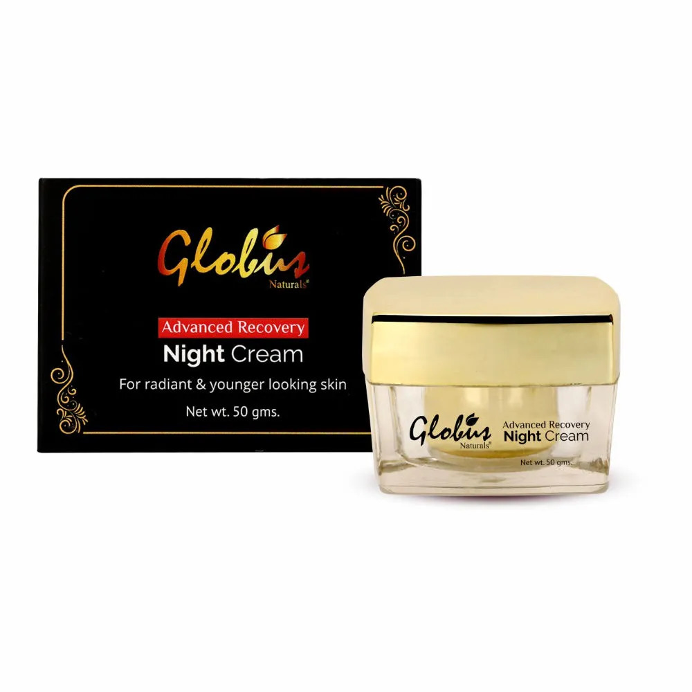 Globus Naturals Advanced Recovery Night Cream for Radiant & Younger Looking Skin