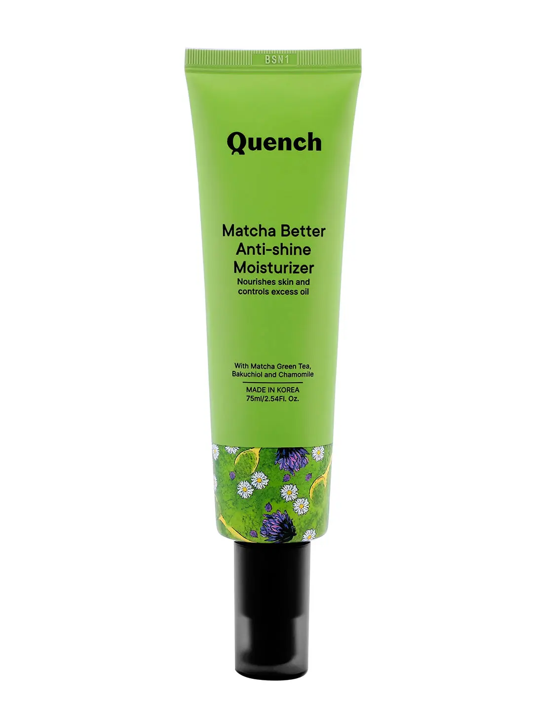 Quench Botanics Matcha Better Anti-Shine Moisturizer | Korean Skin care (75 ml)