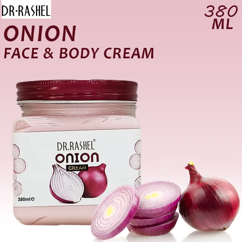 Dr.Rashel Anit-Oxidants Onion Face and Body Cream For All Skin Types (380 ml)