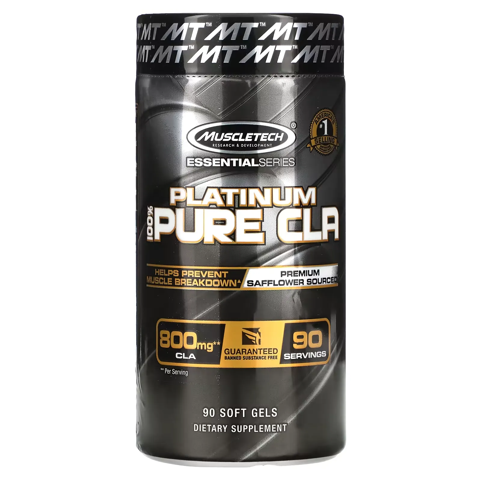 Essential Series, Platinum 100% Pure CLA, 800 mg, 90 Soft Gels