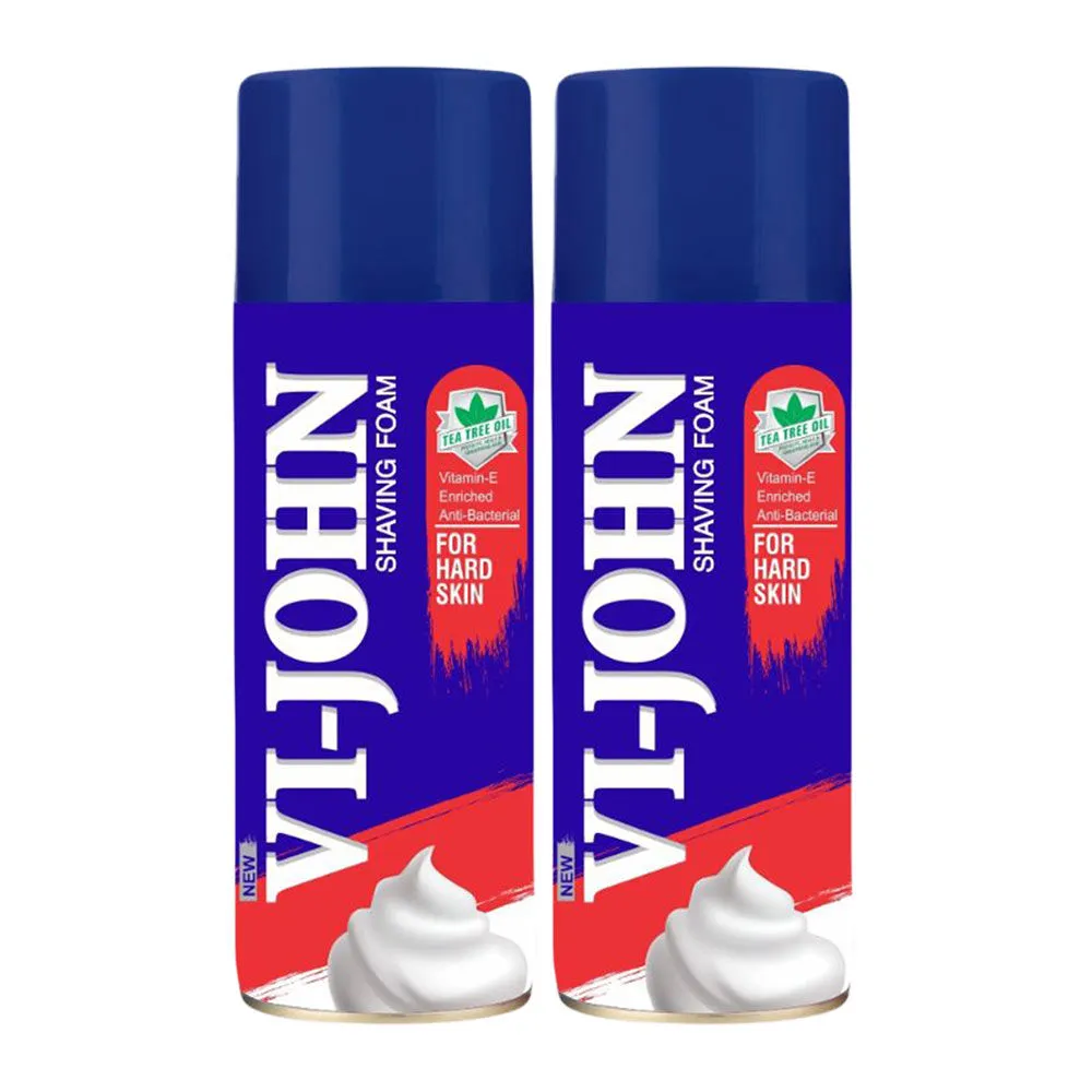 VI-JOHN Shave Foam Hard Type - Pack of 2