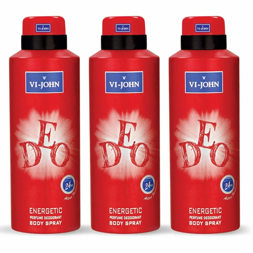 VI - JOHN Irresistible Scent Fresh & Soothing Good Fragrance Energetic Deo (pack of 3) 175ml each