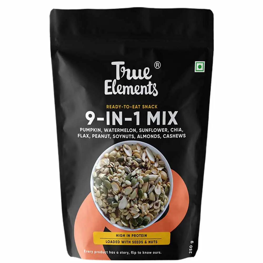 True Elements 9-in-1 Snack Mix,  Unflavoured  250 g