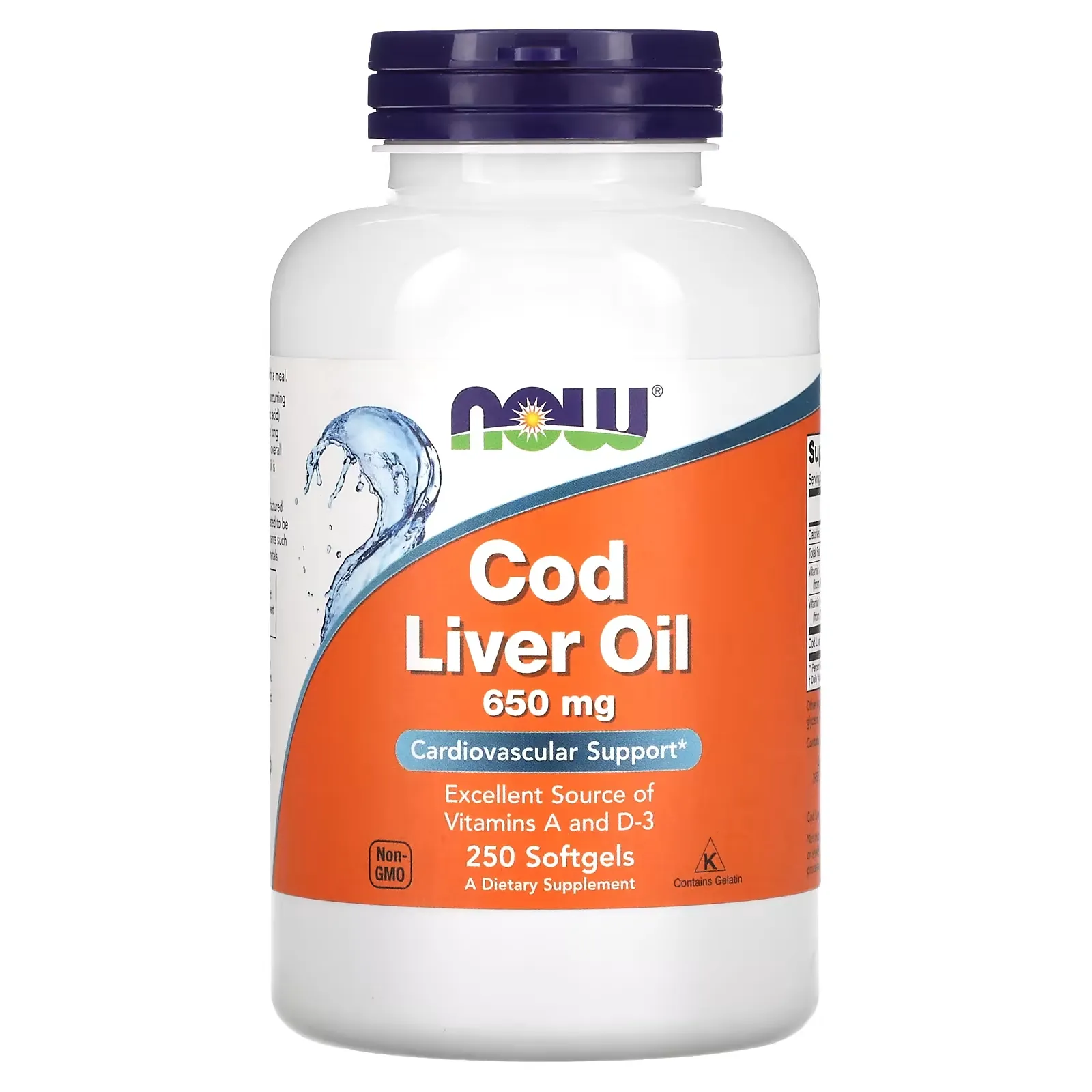 Cod Liver Oil, 650 mg, 250 Softgels