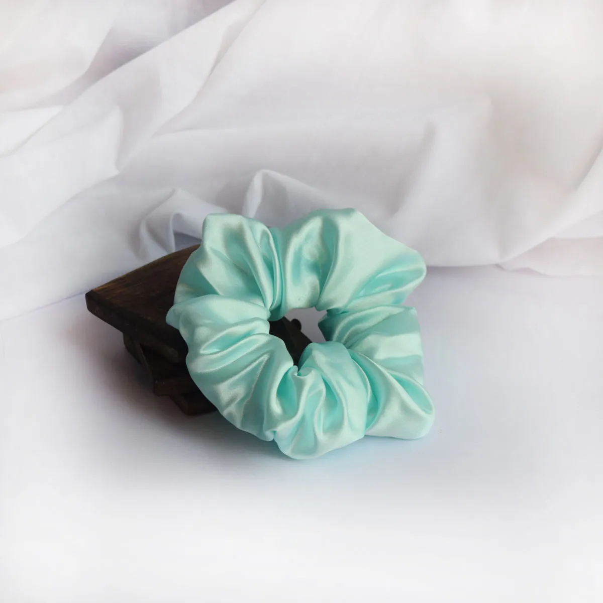 Soho Boho Studio By Aarti Thakur Turquoise Mint Scrunchie