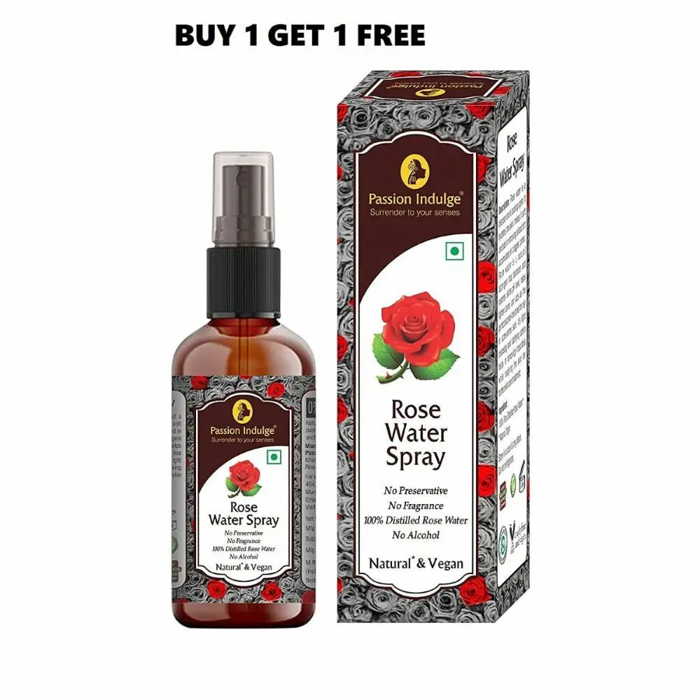 Passion Indulge ROSE WATER for SKIN CARE -100ml ( buy one get one free)