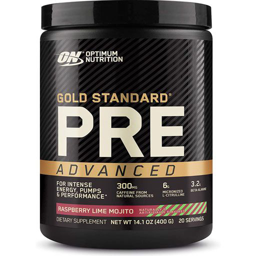 Gold Standard Pre Advanced - Raspberry Lime Mojito - 20 Servings